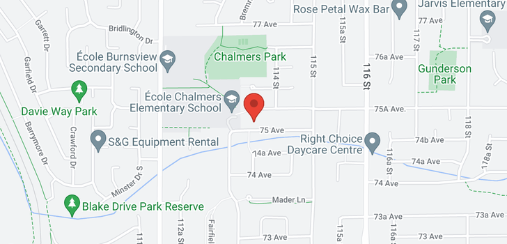 map of 11385 75 AVENUE